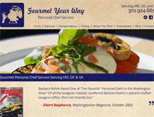 Tablet Screenshot of mygourmetyourway.com